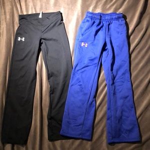 Under armour pants bundle: girls size youth small